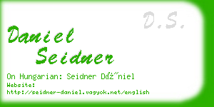 daniel seidner business card